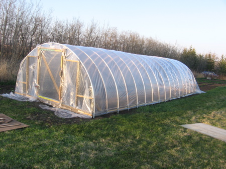 The finished greenhouse